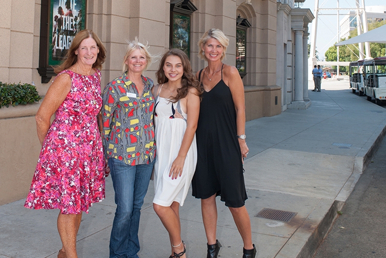 Alumna enjoying the Warner Bros. studio lot