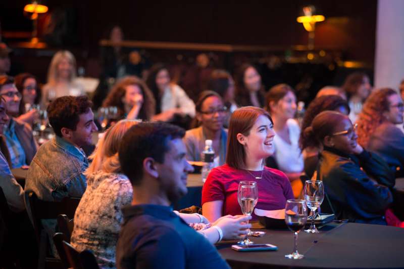 SU Alums enjoying Women in Comedy panel