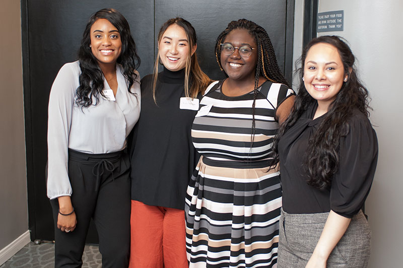 PR Immersion students enjoying the S.W.A.T. alumni reception