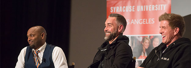 Jay Harrington and Kenny Johnson shares a laugh with audience